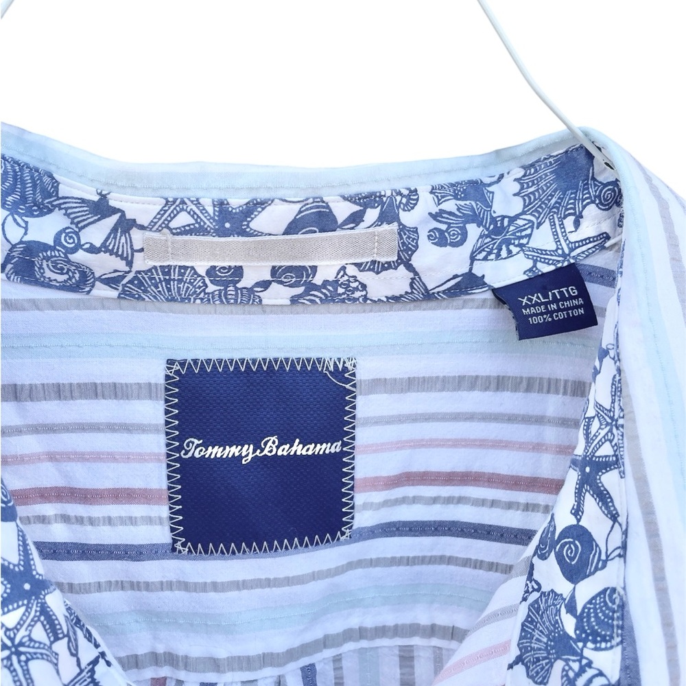 Tommy Bahama Men’s Cotton Striped Button Shirt - Picture 3 of 6